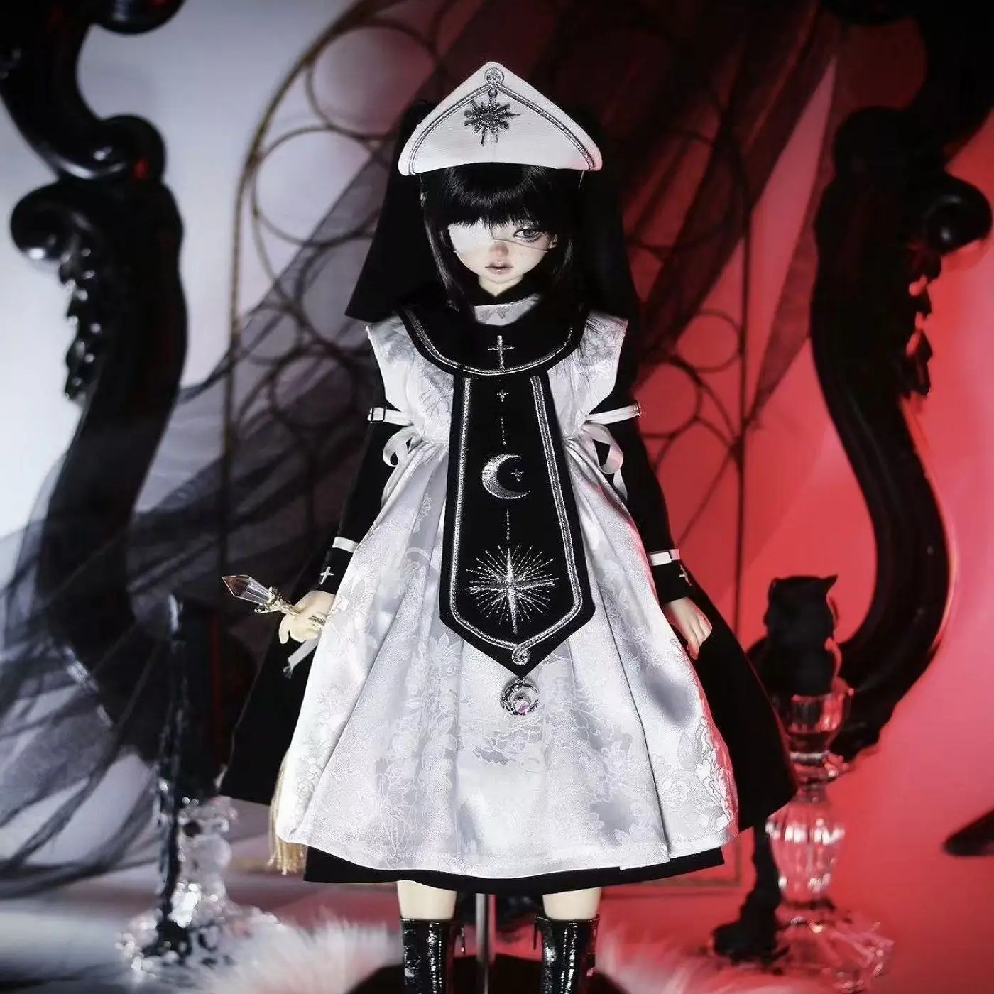 ชุดเสื้อผ้าตุ๊กตา 1/4 ใหม่ สำหรับตุ๊กตา BJD ขนาด 45 ซม. ชุดกระโปรง ของเล่นเด็กผู้หญิง แต่งตัวเล่นบ้าน แฟชั่น ของขวัญ อุปกรณ์เสริมตุ๊กตา (ไม่รวมตุ๊กตา)