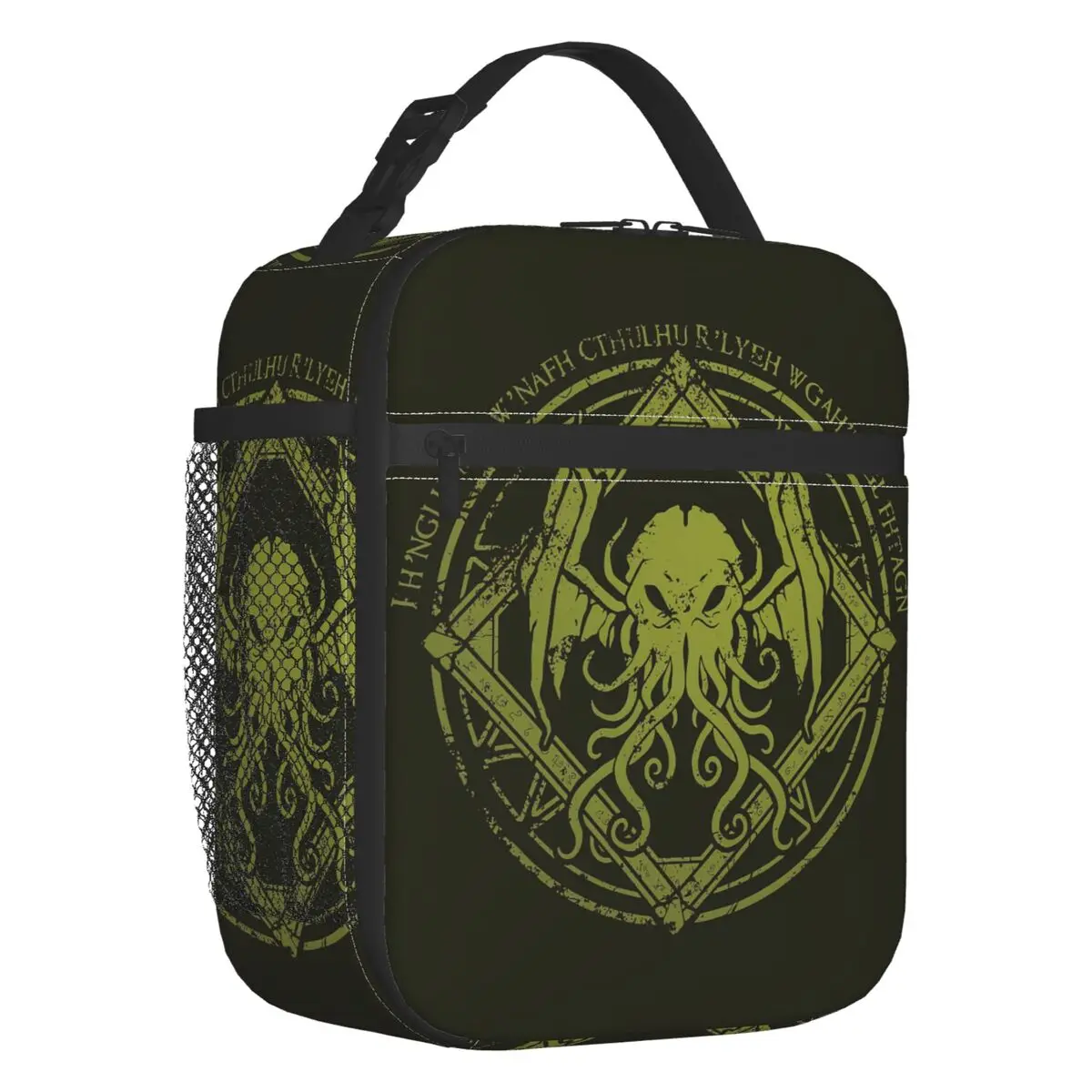 

Lovecraft Mythos Monster Cthulhu Insulated Lunch Bags for Women Portable Cooler Thermal Food Lunch Box Outdoor Camping Travel