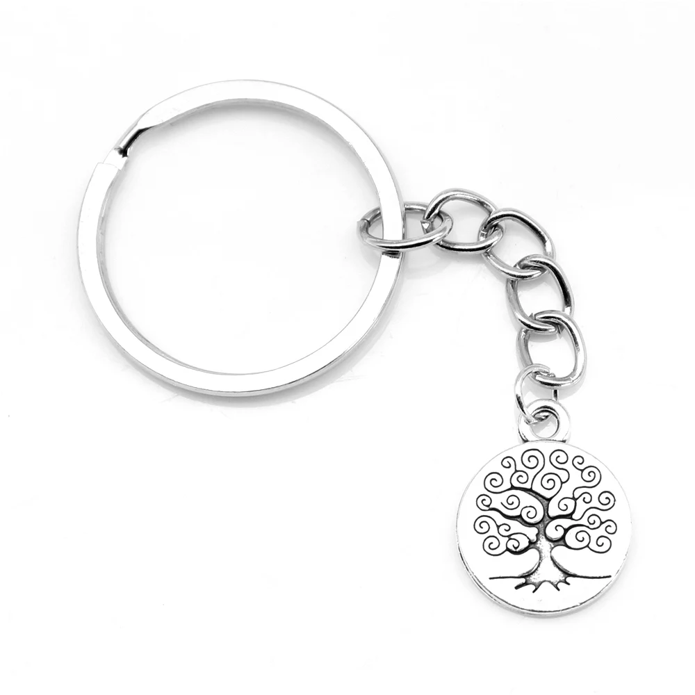 1 Piece 15x19mm Tree Of Life Keychain Keys Gift For Girl