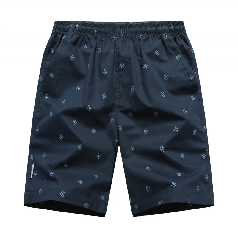 

2026 New Summer 100% Cotton Shorts Men High Quality Casual Business Elastic Waist Men Shorts Beach Shorts Streetwear