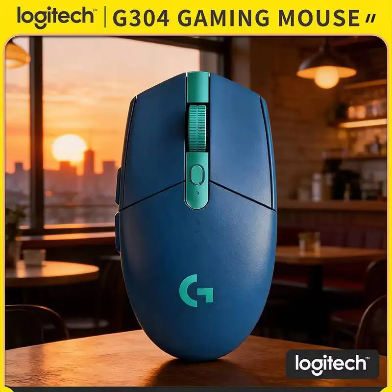 

Беспроводная эргономичная игровая мышь Logitech G304, 12000 DPI, 6 программируемых кнопок, легкая (91 г), прочная конструкция