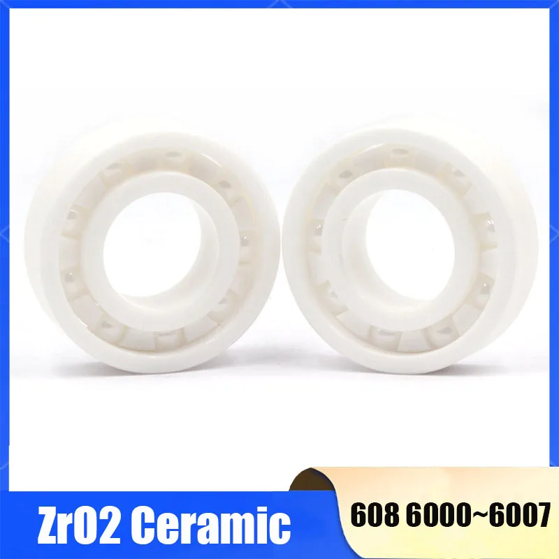 1Pc Zirconia Ceramic Micro Thin Wall Bearing 608 6000 6001 6002 6003 6004 6005 6006 6007 Electrical Insulation