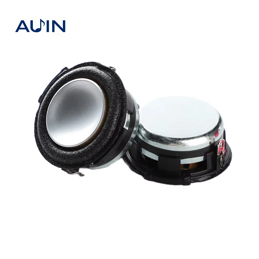 AUIN 2Pcs 1 Inch 4 Ohm/8ohm 4W Speaker 31MM Full Range Audio Portable Woofer Loudspeaker DIY Bluetooth Home Sound System