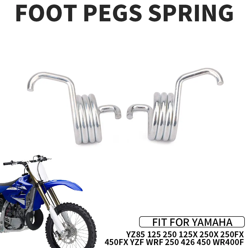 A Pair Footpegs Spring For YAMAHA YZ85 YZ125 250 125X 250X 250FX 450FX YZF WRF 250 426 450 WR400F Motorcycles Accessories