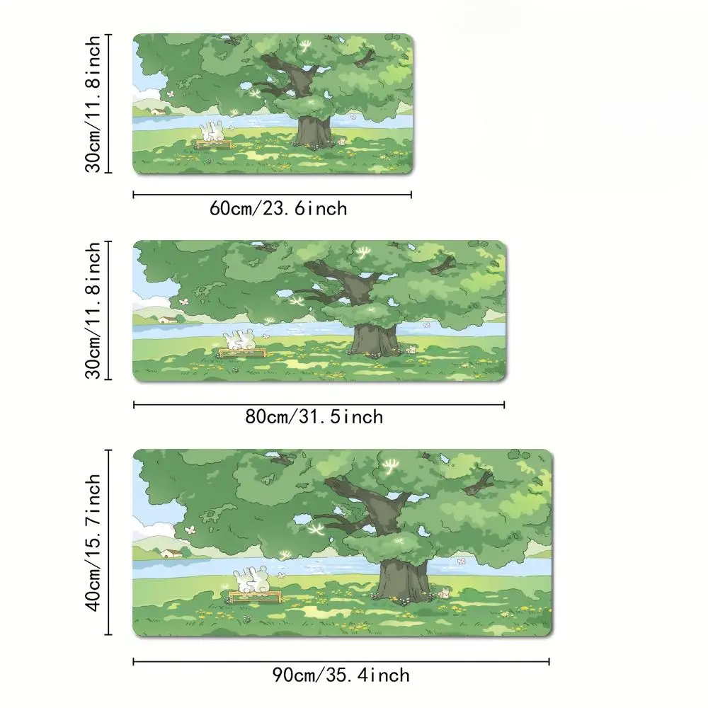 Alas Desktop Kawaii Alas Mouse Anime Alas Meja Alas Gaming Karet Antiselip Aksesori Pc Tahan Lama Alas Mouse Kantor Laptop