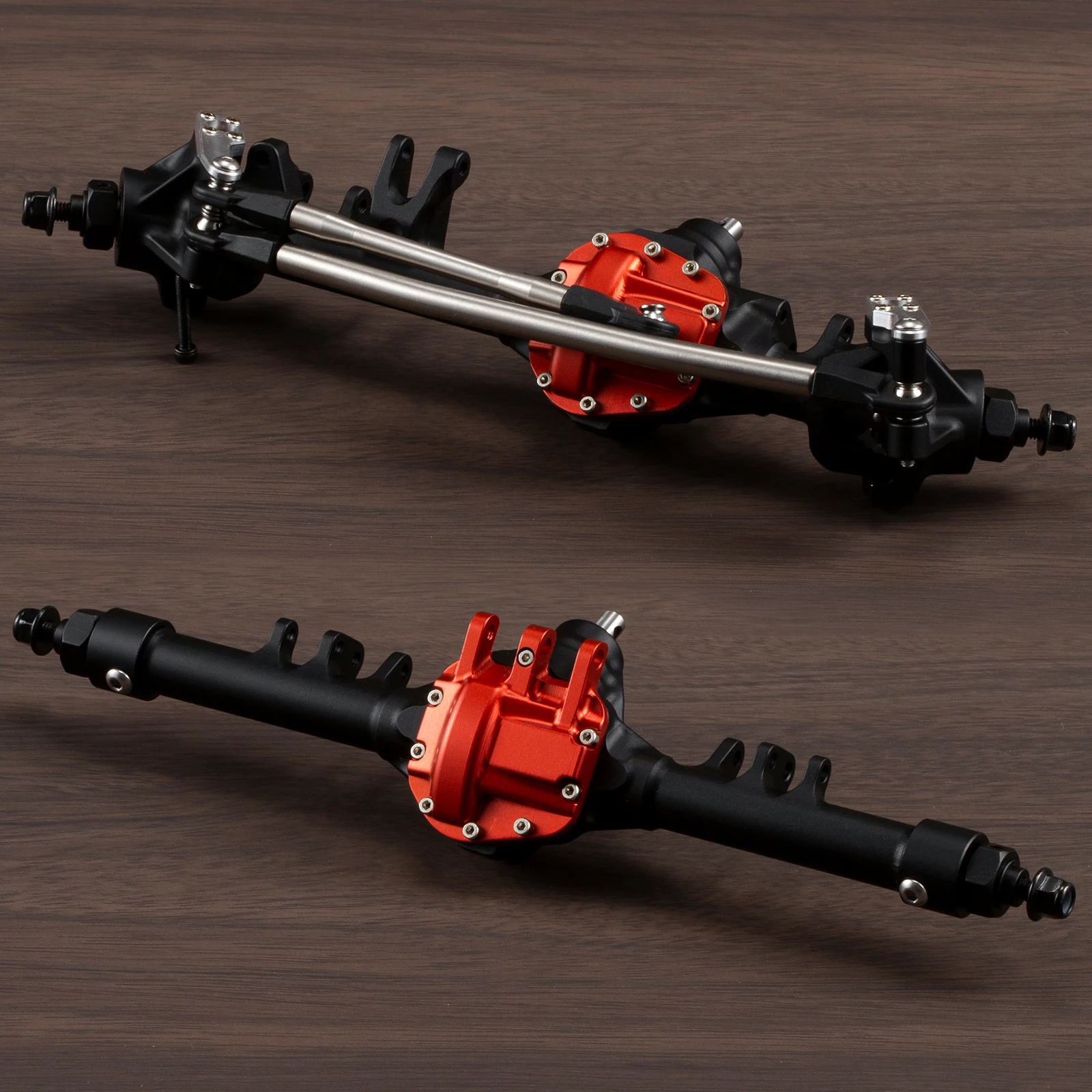 CNC Machined Aluminum HD44 Offset Straight Axle Set for Axial SCX10 II VS4-10 RC Rock Crawler Chassis
