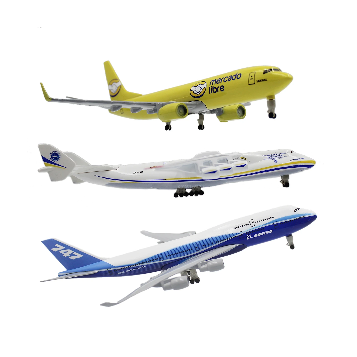 YIN Modèle d'avion moulé sous pression Modèle d'avion alliage décoration de la maison lignes
