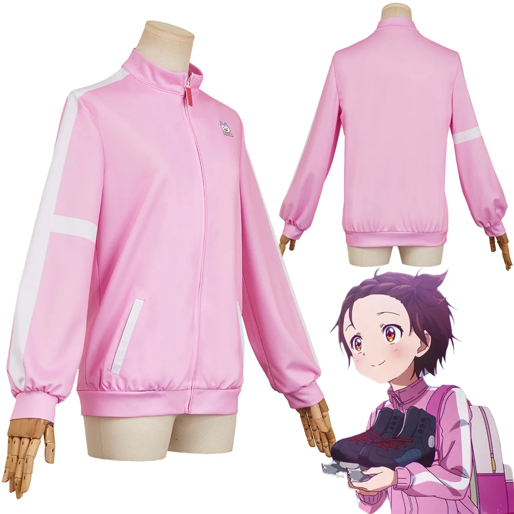 Fancy Dress Yuitsuka Inori Cosplay For Women Clothing Pink Jacket Tops Anime Medalist Costume Adult Woman Girls Roleplay Outfits