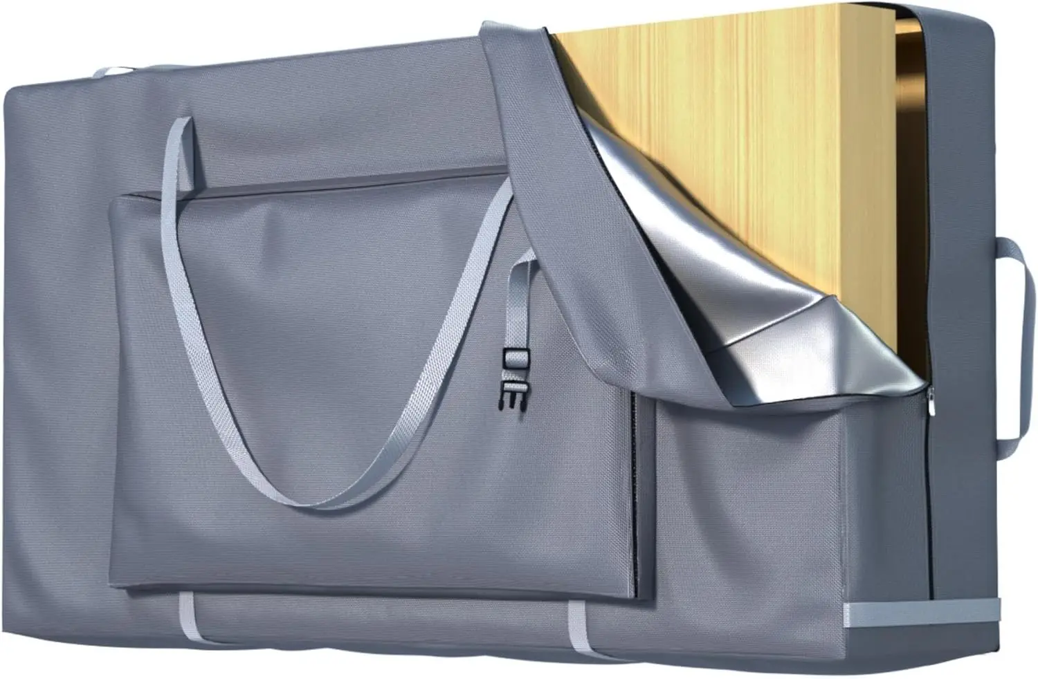 

Cornhole Carrying Case for 4x2 Boards, Waterproof 600D, with Bean Bag Storage