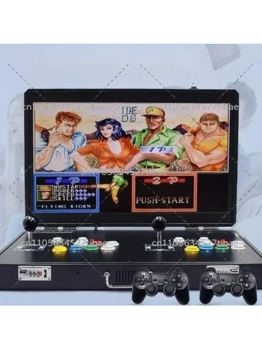 Portable Folding Arcade Game Machine Double Joystick All in One Home Arcade Console