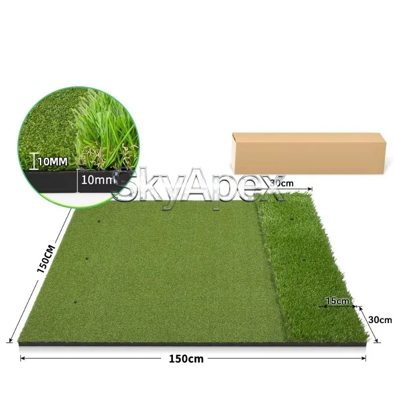 Golf Swing Practice Hitting Mat Convenient Training Aids Wear Resistant Turf Adaptable For Various Venues Daily Skill Exercise