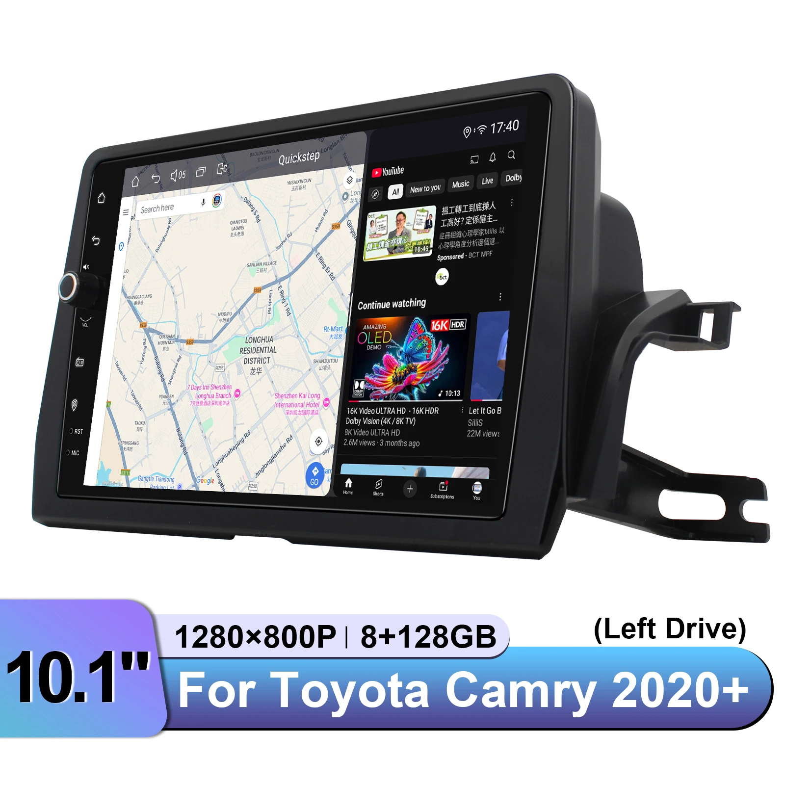 وحدة رأس ترقية نظام صوت السيارة مقاس 10.1 بوصة من Joying لسيارة Toyota Camry 2020+ CarPlay/Android Auto | مخرج HDMI لمسند الرأس #6