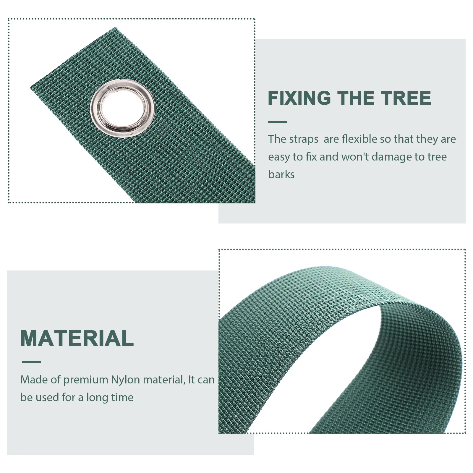 8 قطعة الأشرطة الثقيلة النايلون حصة أحزمة لحديقة الإبداعية شجرة حصة حزام النباتات إصلاح أدوات تثبيت شجرة في الهواء الطلق #2