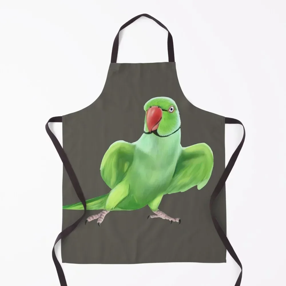 Indian Ringneck Parrot Apron professional hairdressing cook wear Apron