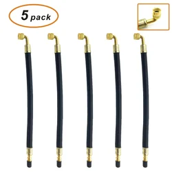 Pack of 5 Flexible Rubber Valve Extension 11