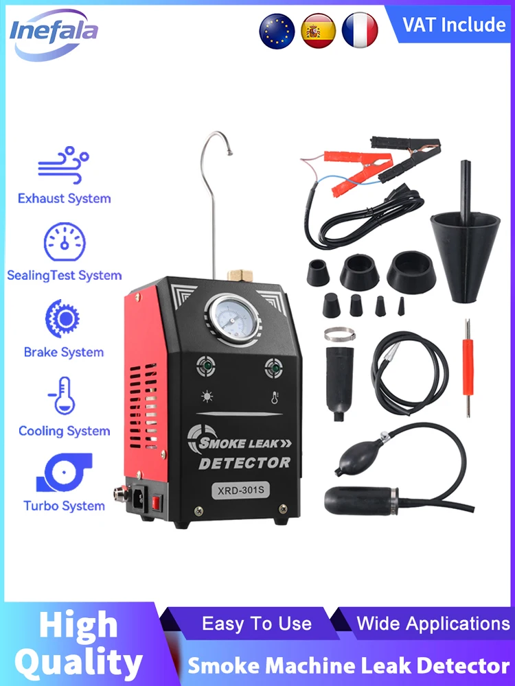 Inefala 12V Auto Rooklekdetector EVAP Pijp Roken Generator Olie Rook Pijp Generator Diagnostic Tool Auto Diagnostic Tools - afbeelding 2