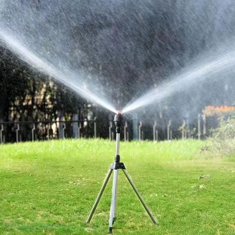 360 Degree Rotating Garden Sprinkler Automatic Watering Head, Adjustable Spray for Lawn Yard Farm and Outdoor Irrigation