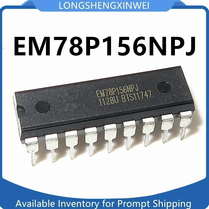 1PCS EM78P156NPJ EM78P156 New DIP-18 Microcontroller Chip