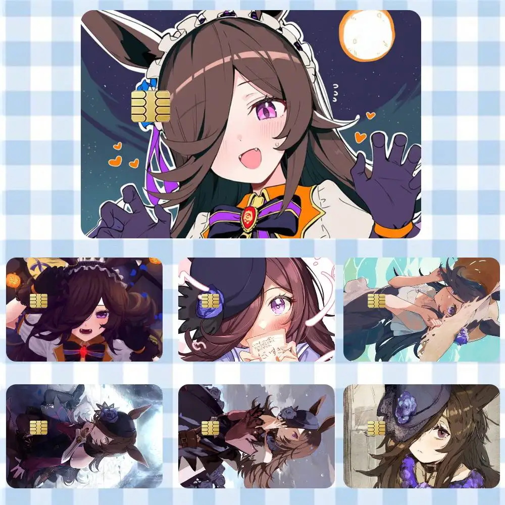 

Rice Shower Umamusume Pretty Derby Sticker Film Tape Skin for Credit Card Debit Card Waterproof Stickers Cartoon