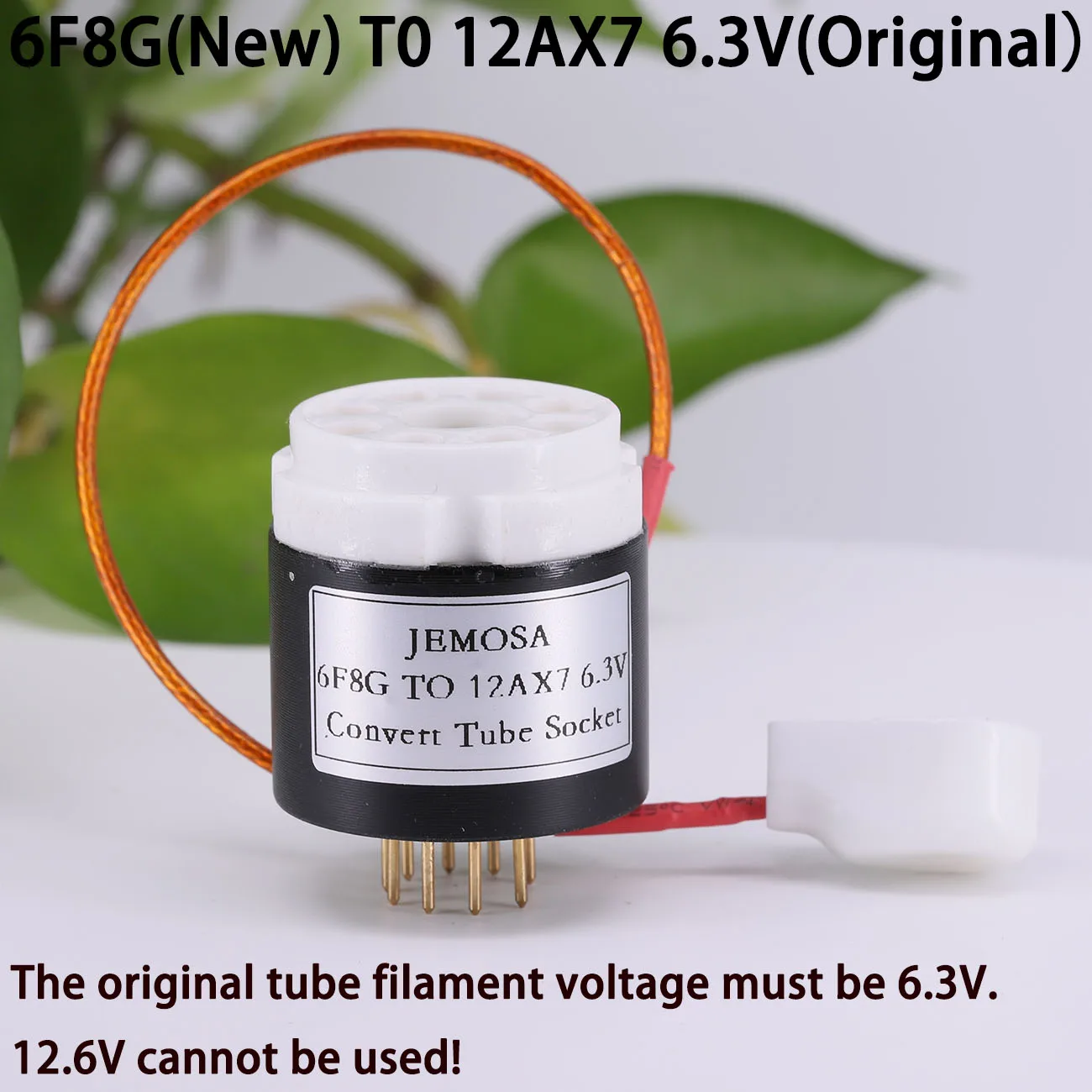 1PC 6C8G 6F8G TO 12AX7 12AU7 ECC82 ECC83 6.3V 8PIN To 9PIN Tube Socket DIY Audio Tube Amplifier Convert Socket Adapter