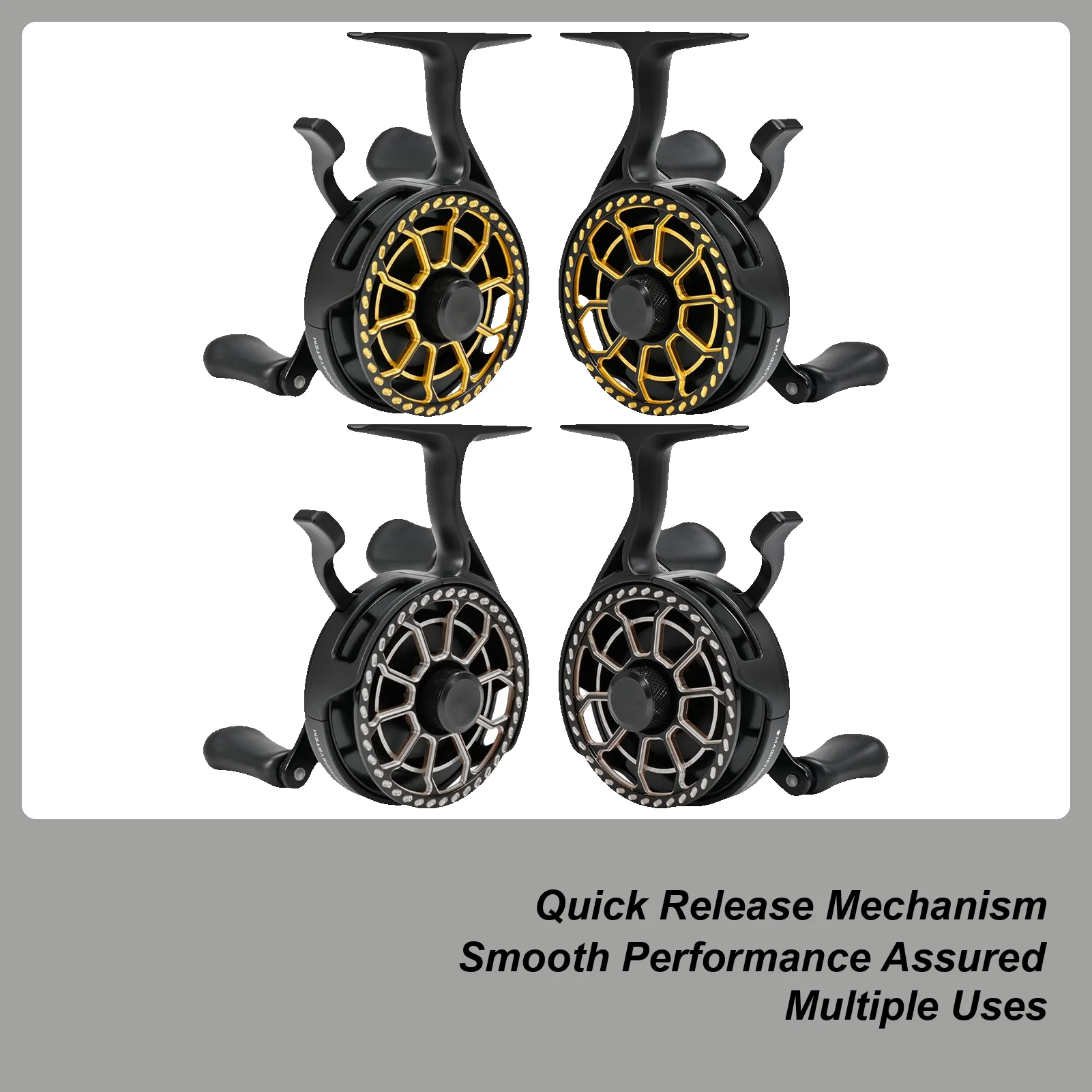 

1pc Left or Right Magnetic Drop System Fly Reel Saltwater Freshwater Fishing Wheel for Trout Salmon, Crappie Catfish & Beginner