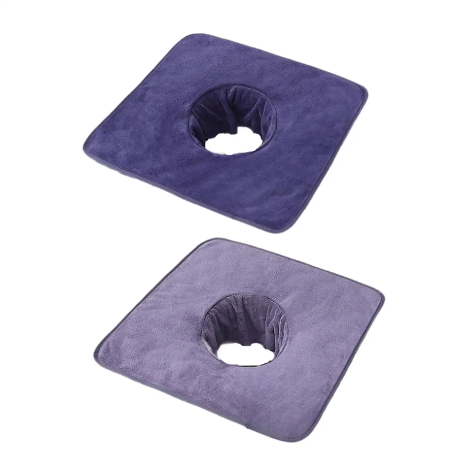 Massage Table Towel with Face Hole Protector Microfiber Bed Cover Comfortable Soft Face Towel Massage Bed Sheet for Salons Spas