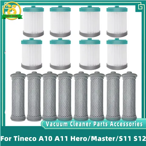 Tineco A10 A11 Hero A10 A11 Master PURE ONE S11 S12 PWRHERO11 무선 진공 롤러 브러시 클리너 스페어 용 Pre Hepa 필터