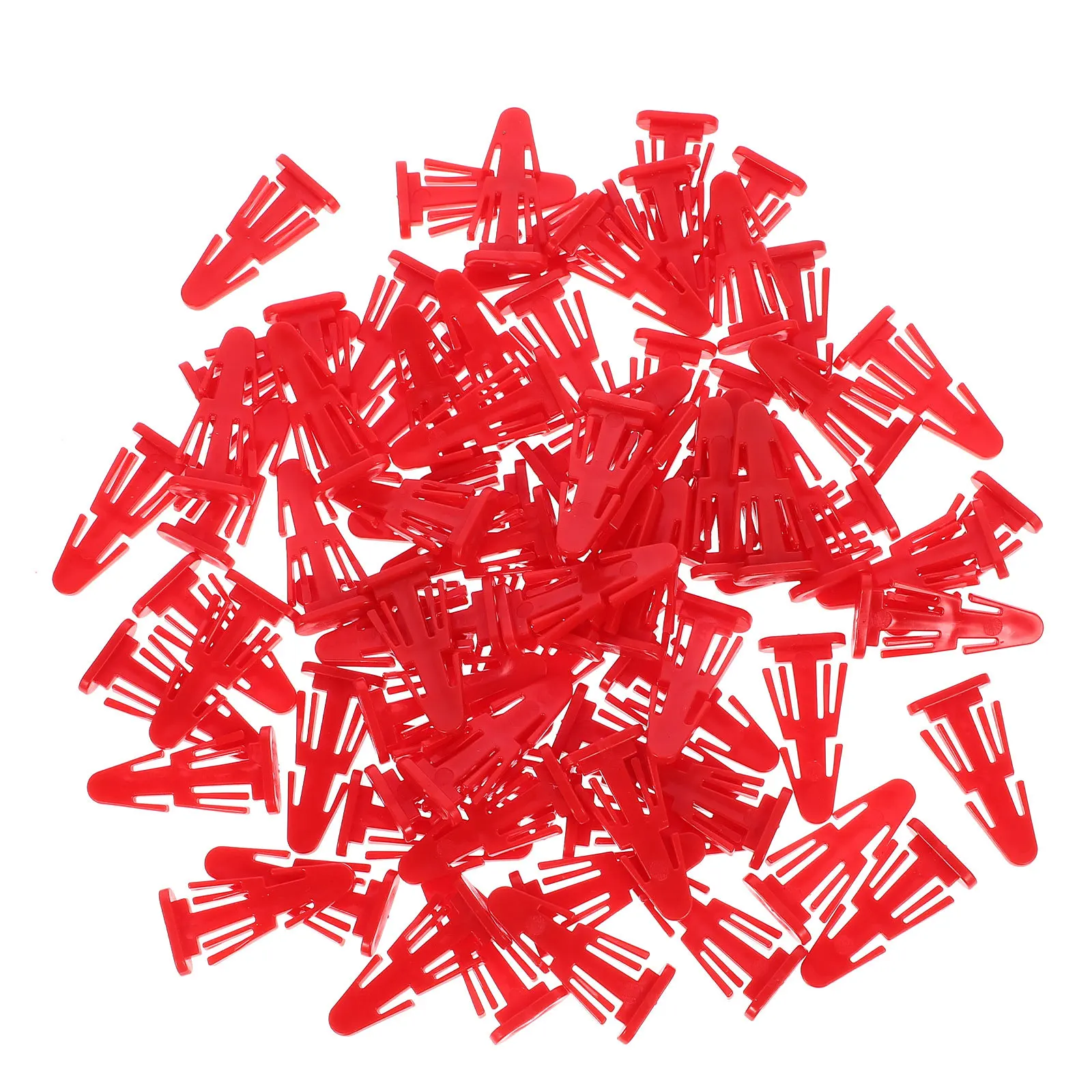 100 Uds tapa de cubo de basura pasador con bisagras pestillos de plástico duraderos para múltiples cubos cubierta de cubo de basura suministros de enchufe pestillos de plástico