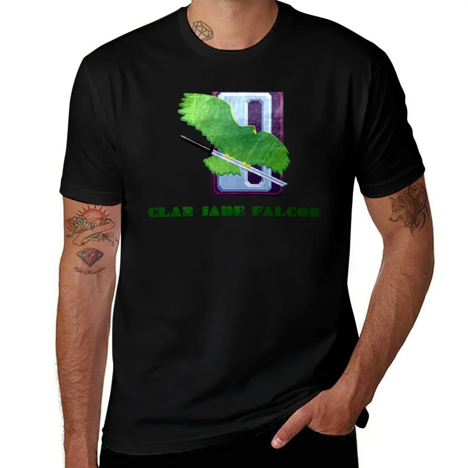 

Clan Jade Falcon T-Shirt graphic t shirt vintage cute clothes summer shirt quick-drying mens graphic t-shirts