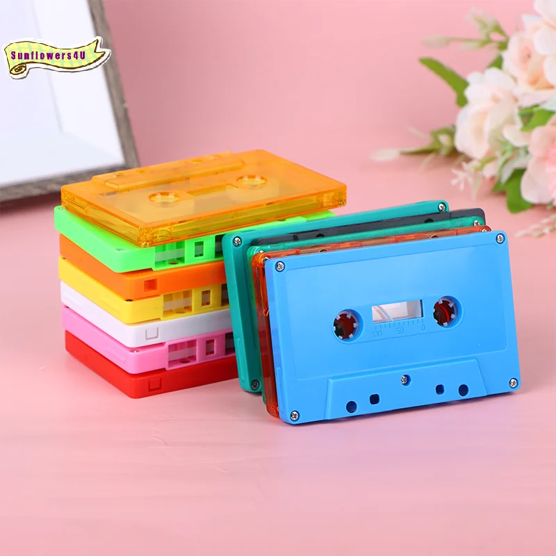 

1Pc Color Blank Tape Case Audio Magnetic Audio Recording Cassette Tape Shell Empty Reel To Reel Cassette