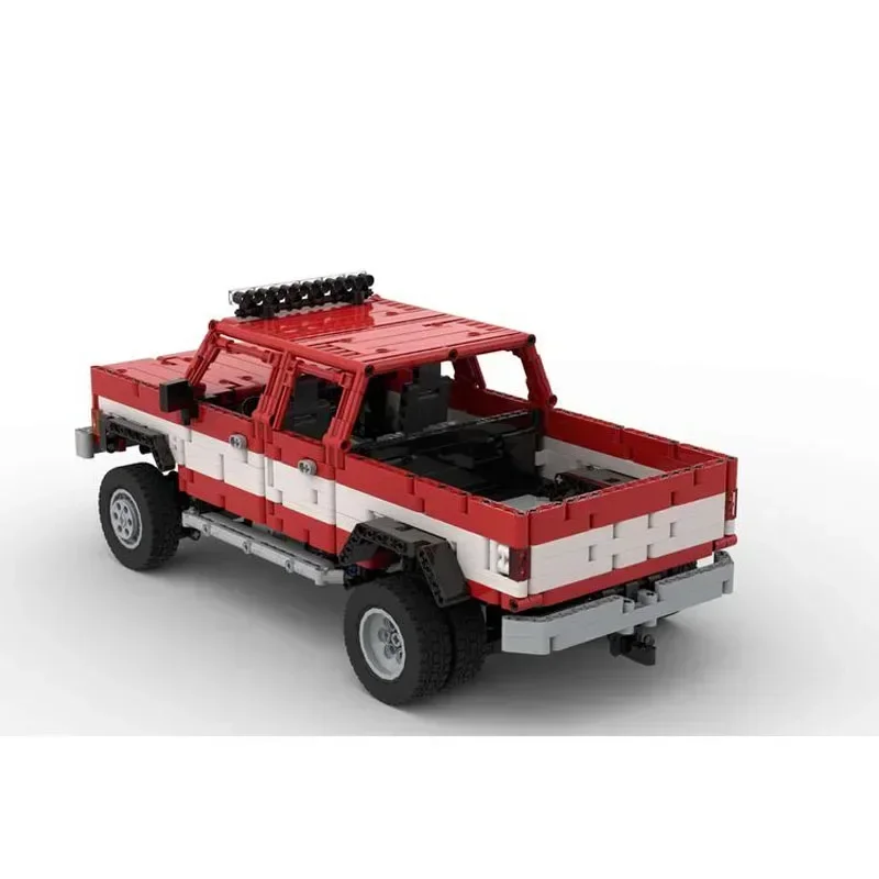 MOC-139913 أحمر جديد RC سيارة رياضية سباق اللبنات نموذج 1637PartsMOC الإبداعية بنين أطفال عيد ميلاد اللبنات لعبة الهدايا #5