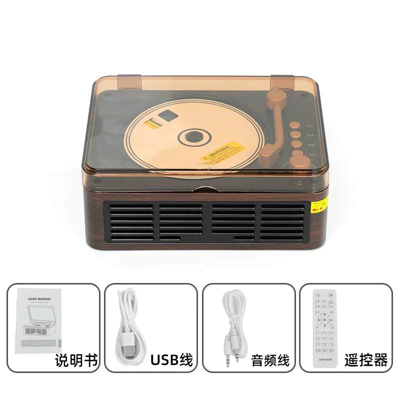Cross-border portable CD player, two-way Bluetooth disc player, multifunctional album CD player, birthday gift