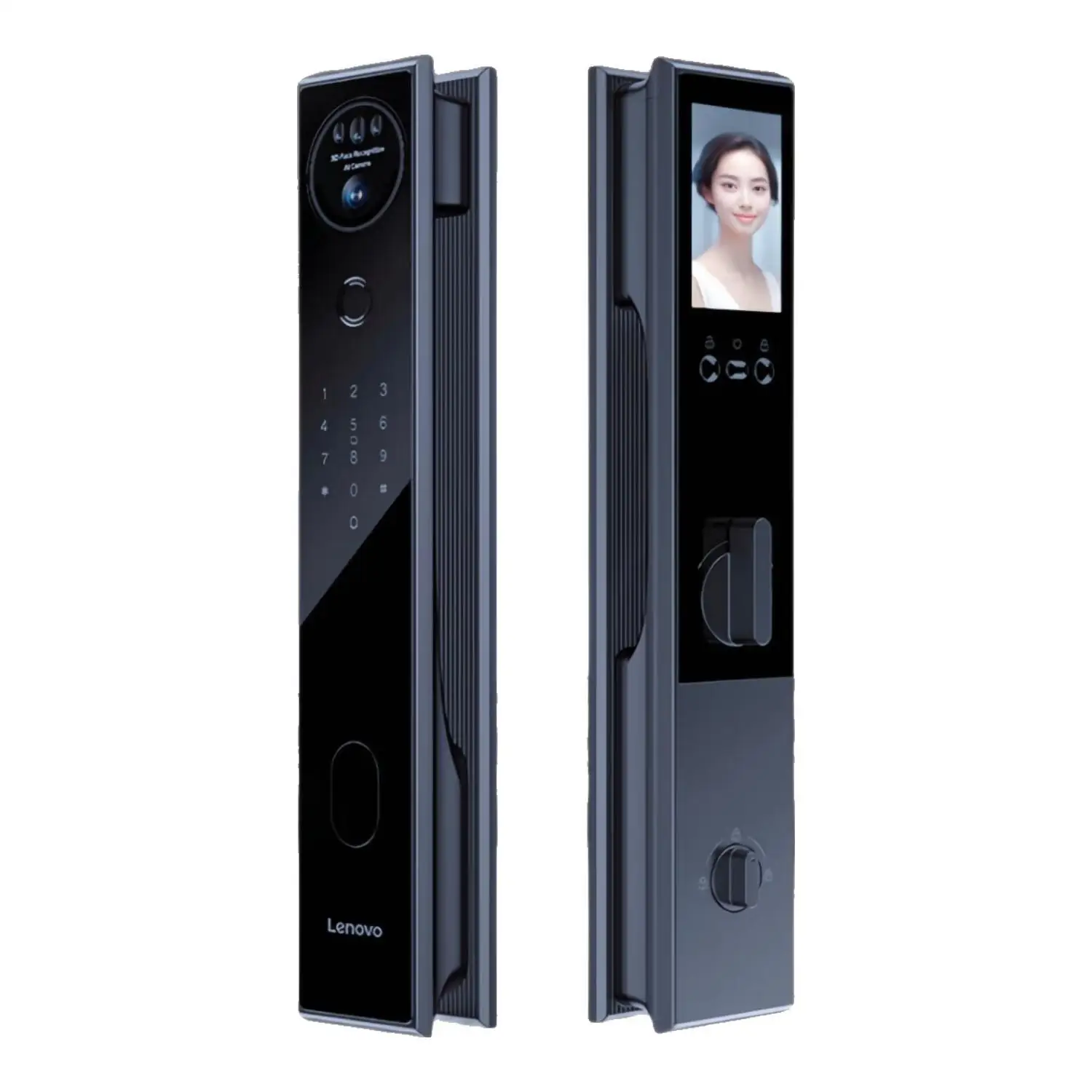 

LENOVO A6F face recognition smart lock visual cat eye video intercom code lock home door fingerprint lock