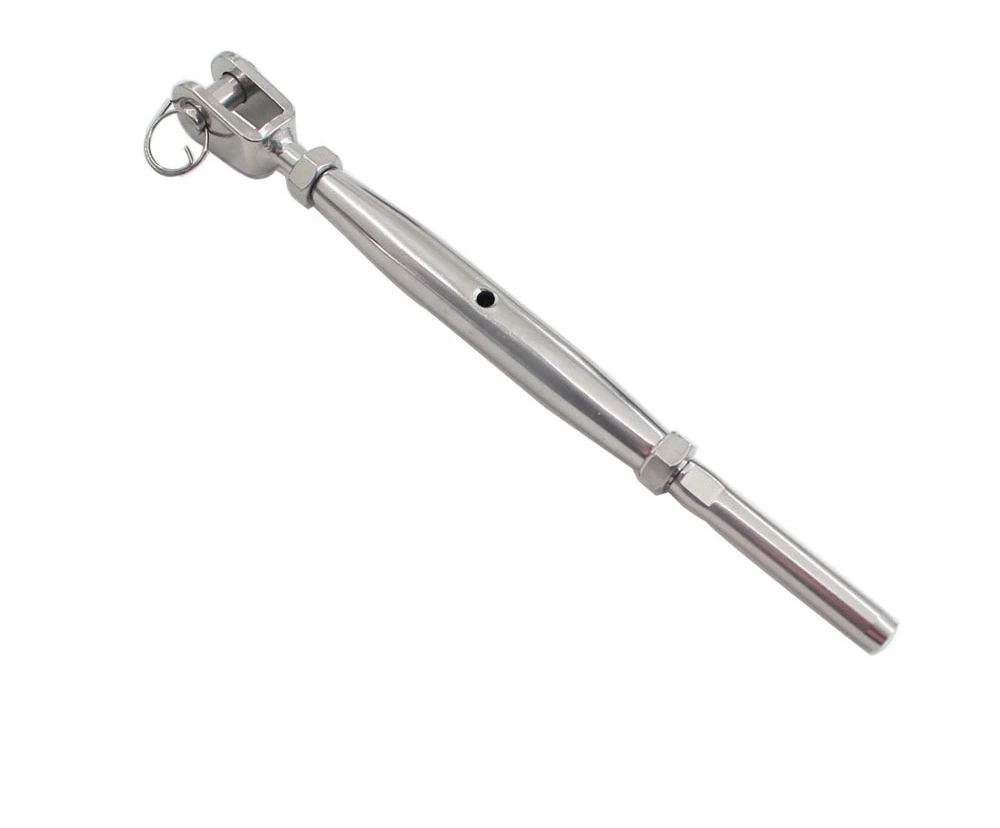 316 Stainless Jaw Swage Closed Turnbuckle Fasteners Wire Rope Swage Terminal Ends