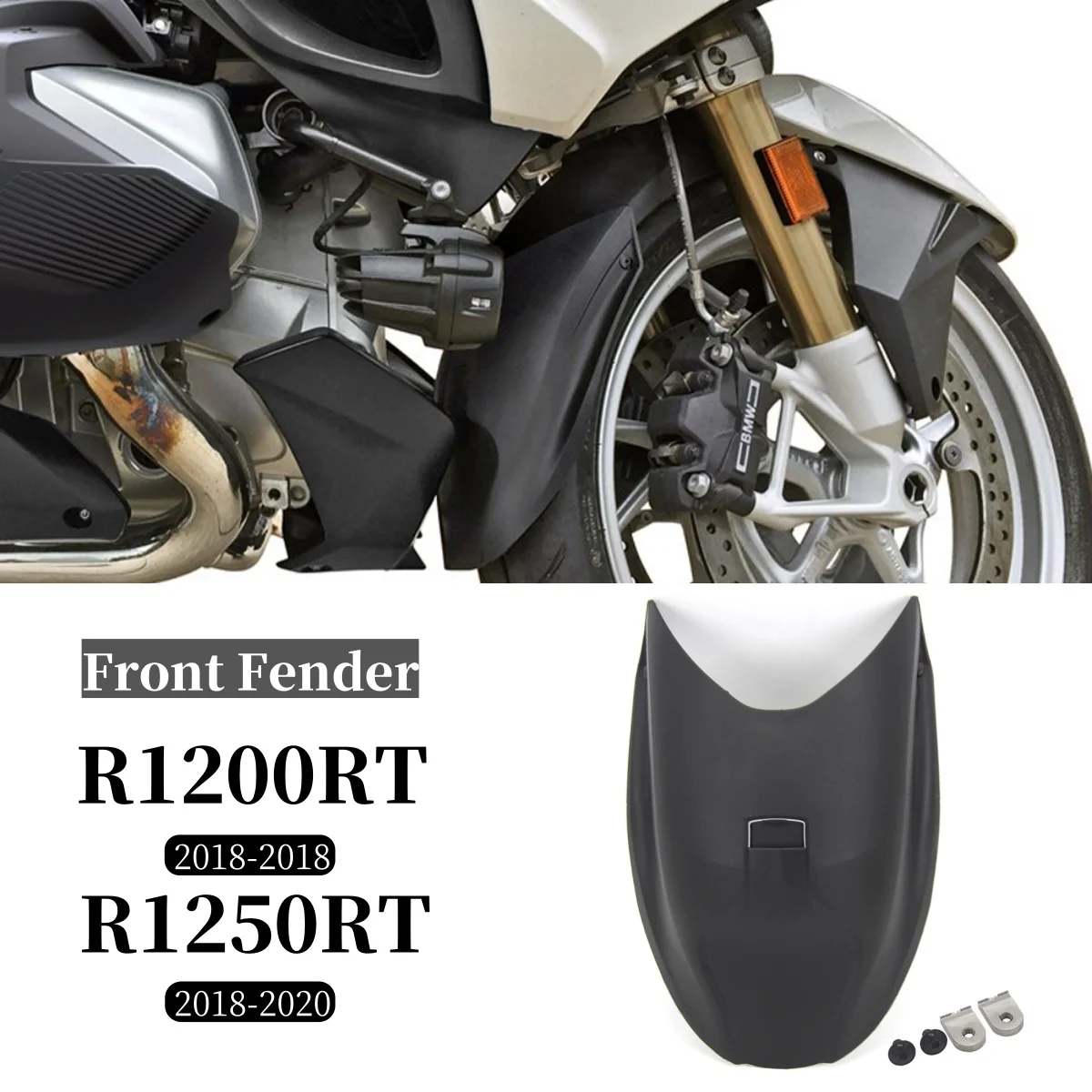 

For BMW R1200RT 2014-2018 R1250RT 2018-2020 R 1200 1250 RT Motorcycle Front Fender Mudguard Extension Mud Guard Extender Hugger