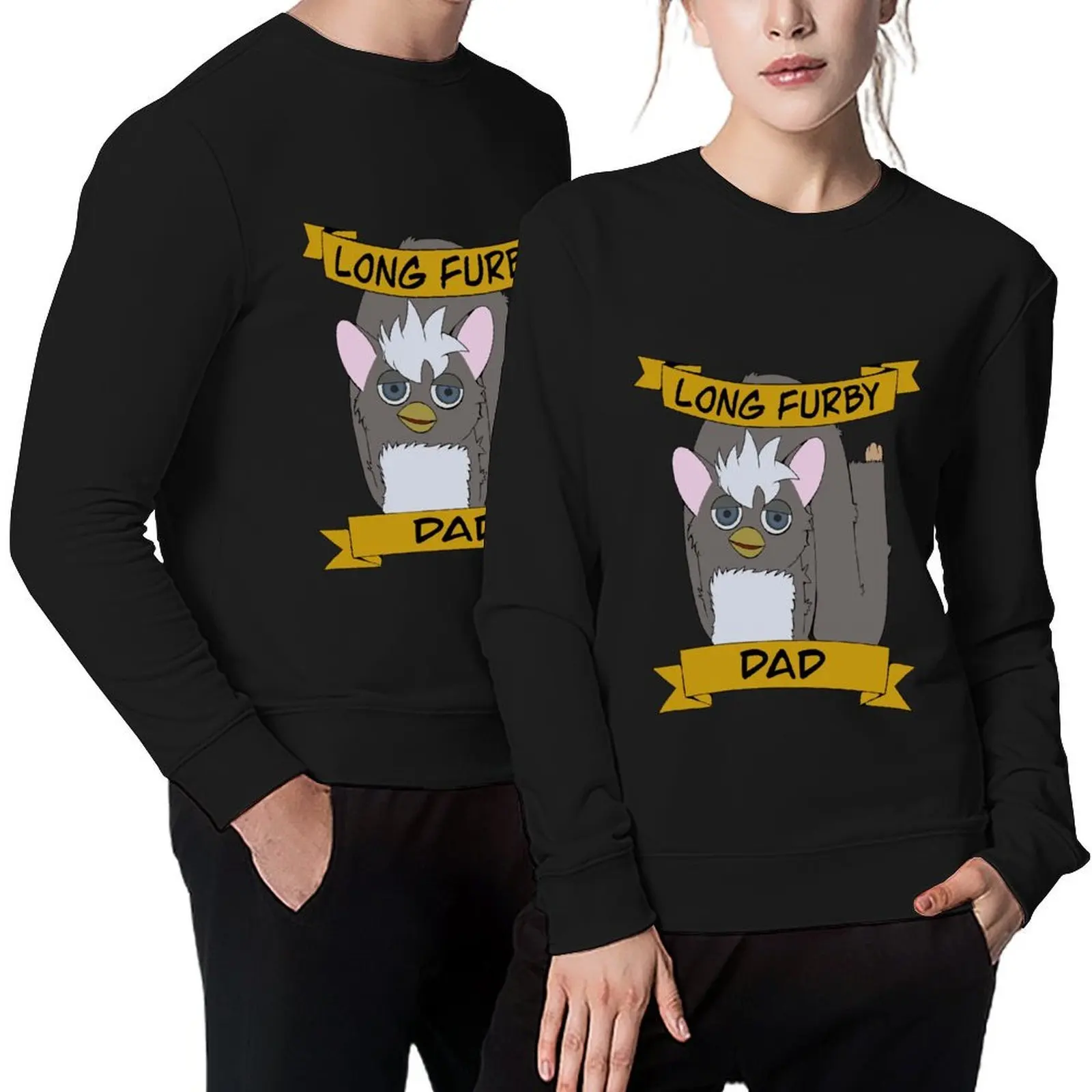 

Long furby dad Pullover men's sweat-shirt set anime clothing autumn jacket men mens clothing men's sweatshirts