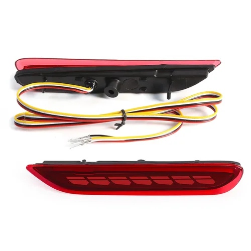 Imagen 2 del producto Para Nissan x-trail T32 Rogue Qashqai J11 Leaf Pathfinder Infiniti Q50 QX60 JX35 2014 2015 2016 luces LED reflectoras de parachoques trasero