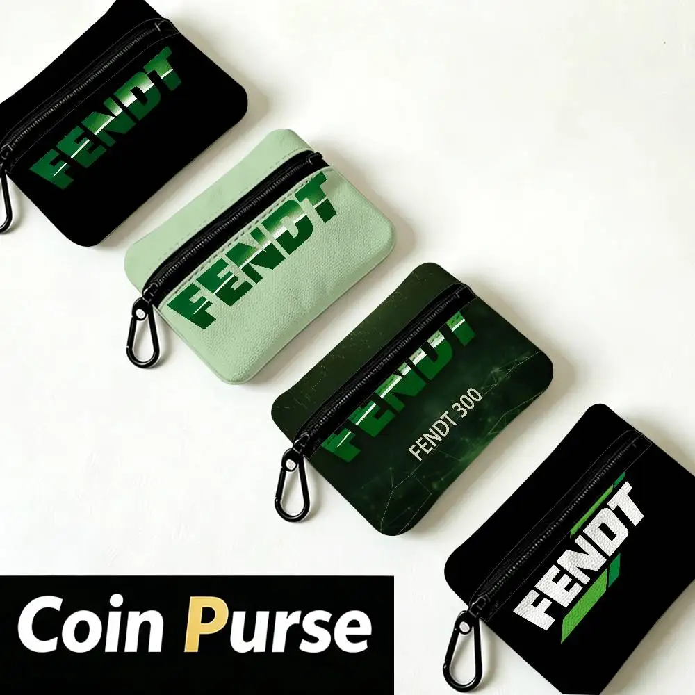 F-Fendt T-Tractor Daily Carry Oxford Fabric Small Coin Purse Multi-use Storage Pouch For Keys Cards Coins