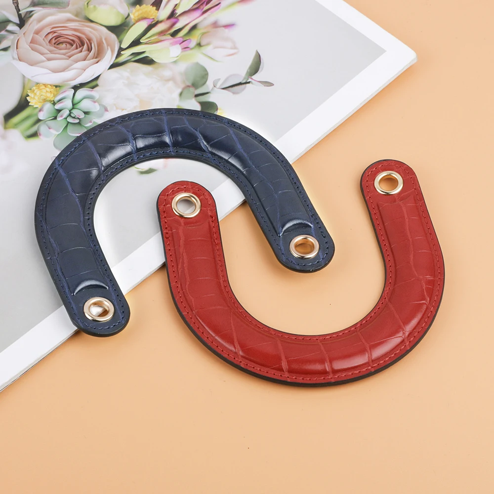 New PU Leather Bag Strap Handmad Bag Handles DIY Replacement Purse Handle for Handbag Belt U-shaped Bag Handle Bag accessories