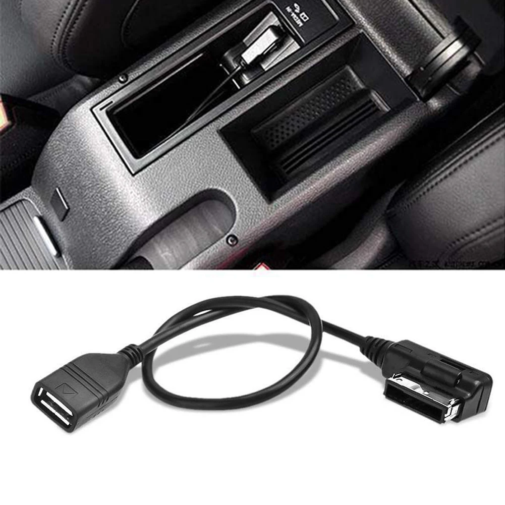 Accessori per auto Cavo musicale Cavo musicale PVC USB USB Cavo musicale AUX Accessori AMI ADM Nero per A4L A5 A8 Q5