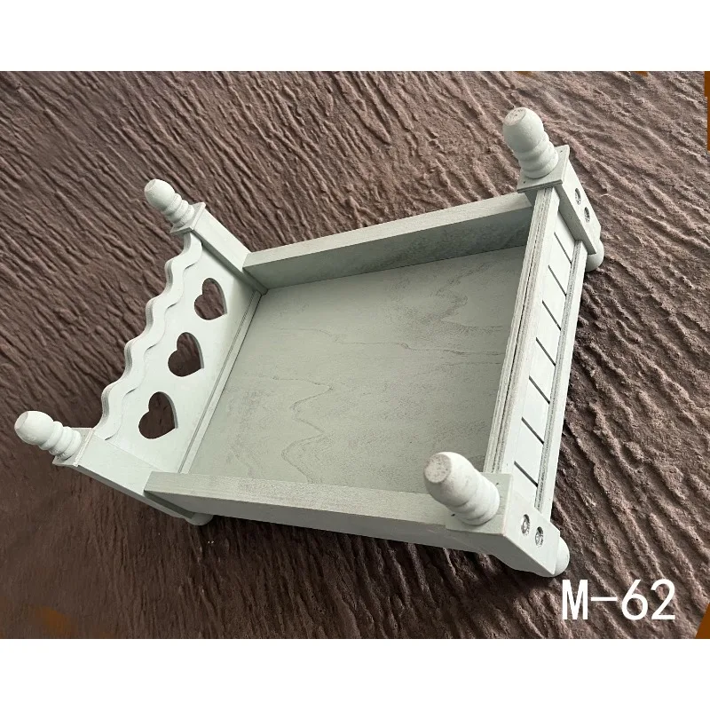 Newborn Photography Props Assembled Small Wooden Bed Studio Baby Photo Accessories Posing Decoration Furniture Fotografia