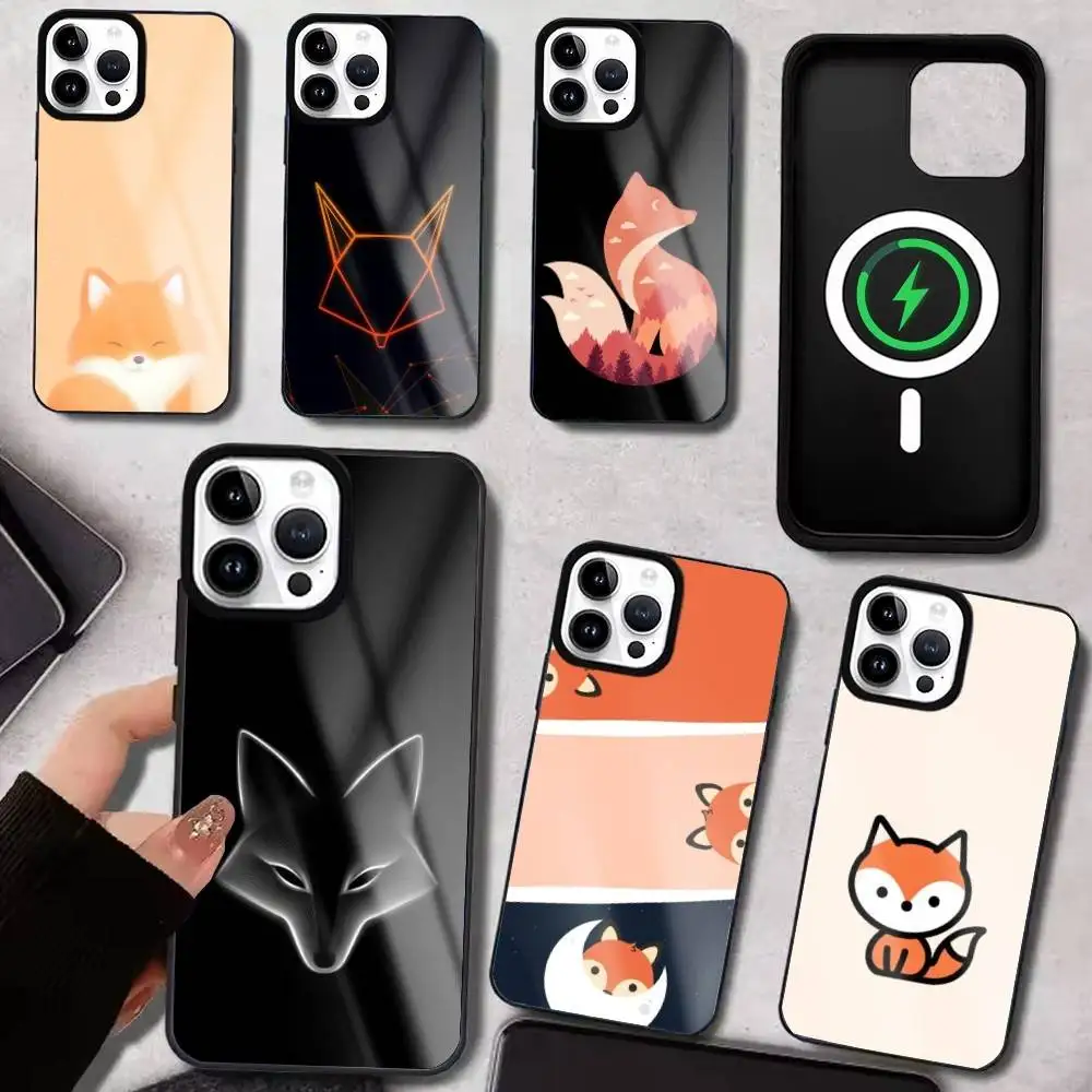 

Sunny Fox Phone Case For IPhone17 16 15 14 13 12 11 Plus Pro Max Plus Wireless Charger Cover Funda