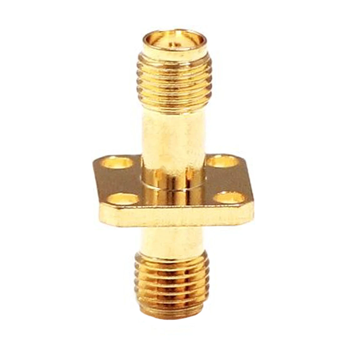 1pc SMA Female Switch Jack RF Coax Adapter Convertor 4-Hole Panel Mount Flange Long Type Goldplated New Wholesale