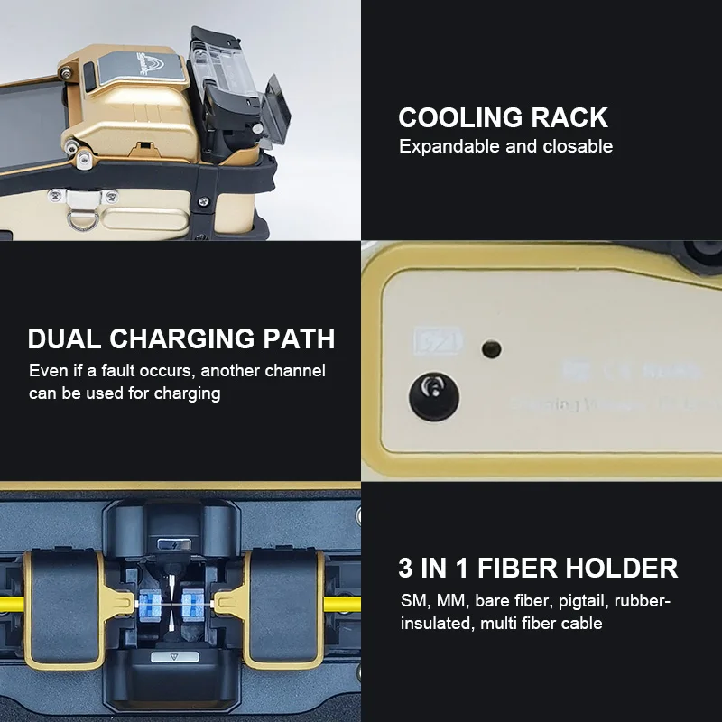 Signalfire Ai8c FTTH Project Core آلة ذات ستة محركات للاتصالات جهاز الربط إرسال قطع الغيار مجانًا