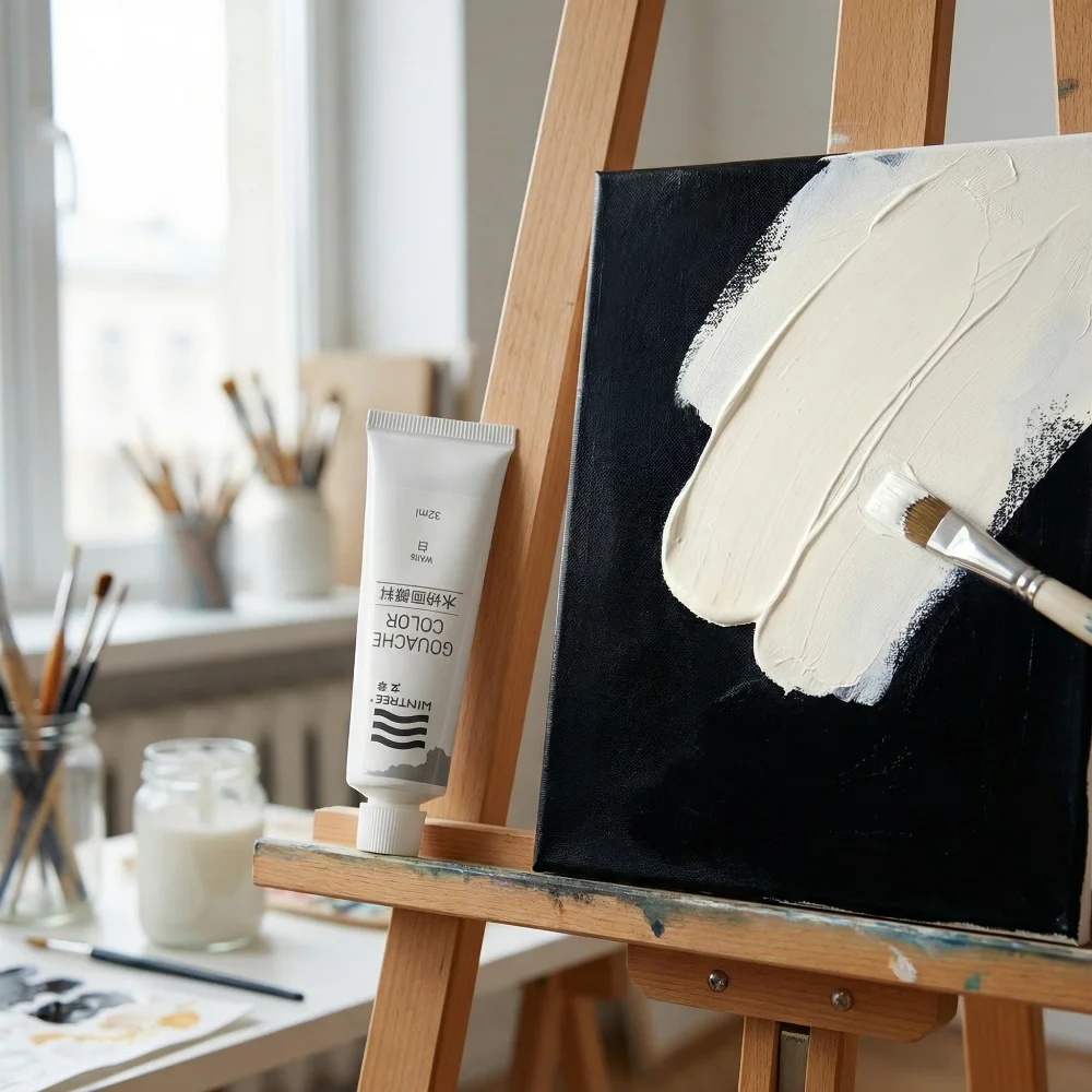 Gouache-Tube, 32 ml, wasserlösliche Farbe, waschbare Nachfüllung für Malbegeisterte, Anfänger, Künstler – Detail 5