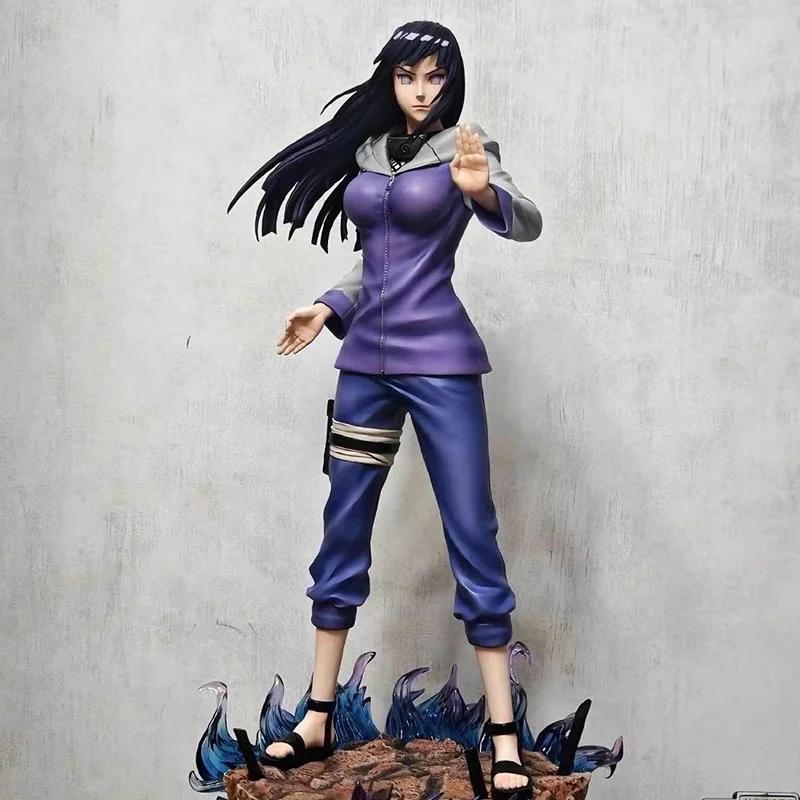 Anime Naruto Action Figures Hyuga Hinata Figurine Giant Wave Door God 33cm PVC Statue Collection Model Toys Perimeter Doll Gifts