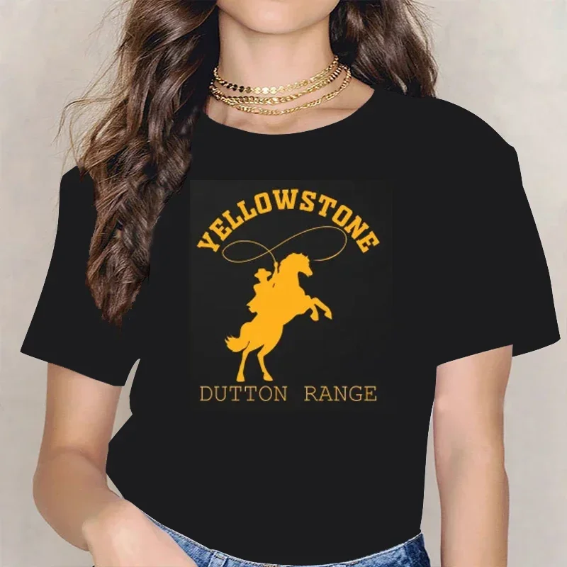 LE Yellowstone Dutton Ranch T Shirt TV Shows Tshirts Harajuku Western Cowboy Tshirt graphic t shirts