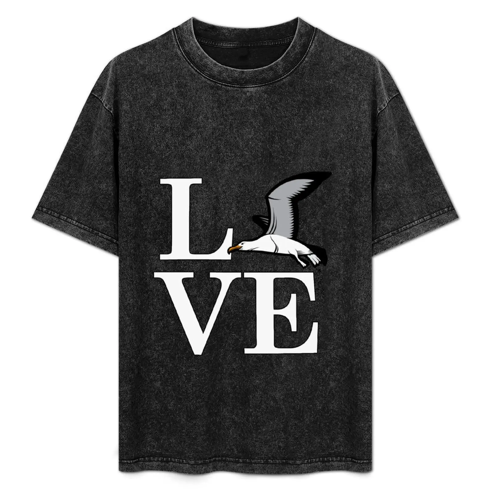 Love Albatross. T-Shirt Basic Casual Short Sleeve Cotton Shirt