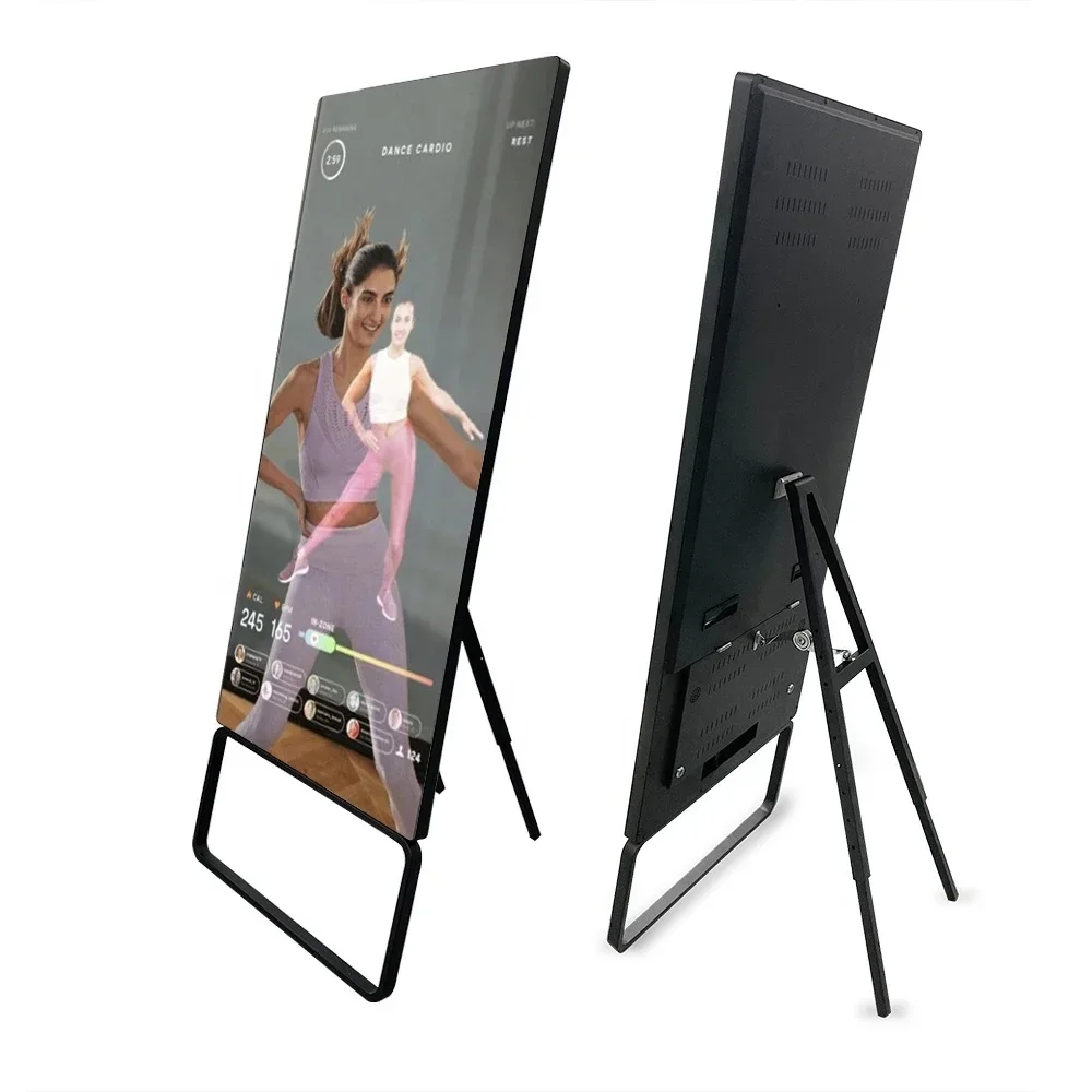 43 inch Android Touch Screen Display Kiosk Mirror Smart Magic Mirror Fitness Screen Display LCD Digital Signage Kiosk for GYM