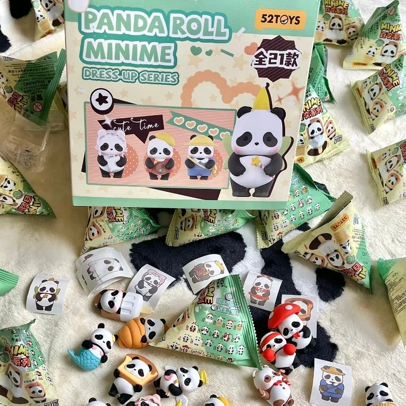 

52toys Blind Box Toys Panda Roll Minime Versatile Series Blind Boxes Toy Mystery Box Panda Model Doll Birthday Gift Toys